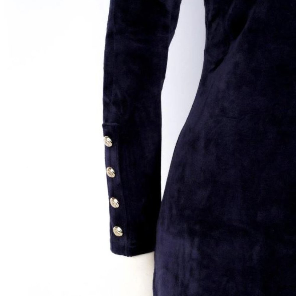NWT Juicy Couture Black Label Velour Stretch Dress - Picture 3 of 5
